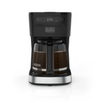 CAFETERA BLACK DECKER-12 TAZAS-SELECTOR DE INTENSIDAD CONTROLES PROGRAMABLES - BASE SILVER