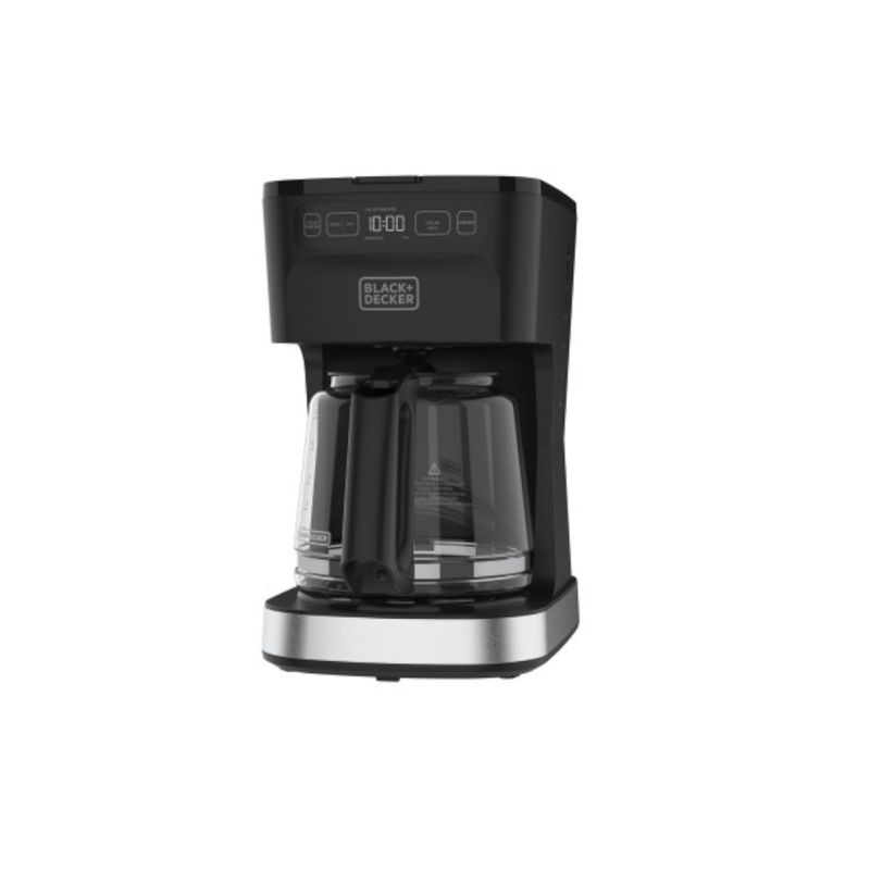 CAFETERA BLACK DECKER-12 TAZAS-SELECTOR DE INTENSIDAD CONTROLES PROGRAMABLES - BASE SILVER