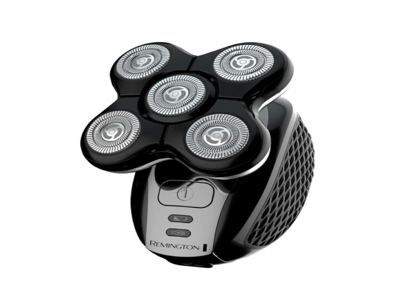 AFEITADORA RECARGABLE REMINGTON BALDER PRO 5 CABEZAS ROTATIVA INALAMBRICA 50MIN PARA CABEZA NEGRA