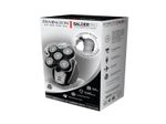 AFEITADORA RECARGABLE REMINGTON BALDER PRO 5 CABEZAS ROTATIVA INALAMBRICA 50MIN PARA CABEZA NEGRA