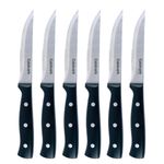 SET DE CUCHILLOS CUISINART ACERO INOX. 6 PCS MANGO ERGONOMICO NEGRO