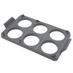 BANDEJA DE ANILLO CUISINART 14.5X9PULG. PARA HUEVOS 7PCS SILICONA GRIS