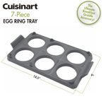 BANDEJA DE ANILLO CUISINART 14.5X9PULG. PARA HUEVOS 7PCS SILICONA GRIS