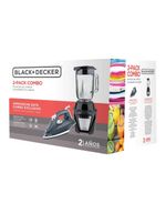 COMBO BLACK DECKER  PLANCHA IR1850, CAFETERA CM0916B, LICUADORA BL0876-1BDLA